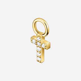 Single Pendant Cross 8 MM