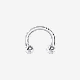 Single Piercing Circular Barbell 8 MM